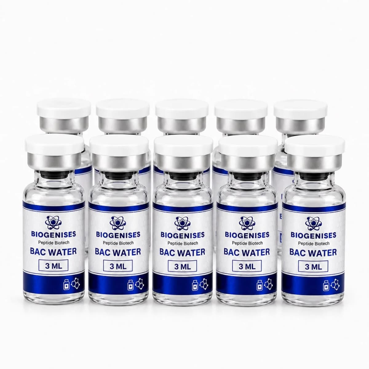 AGUA BACTERIOSTATICA 03ML - PACK 10 VIAL