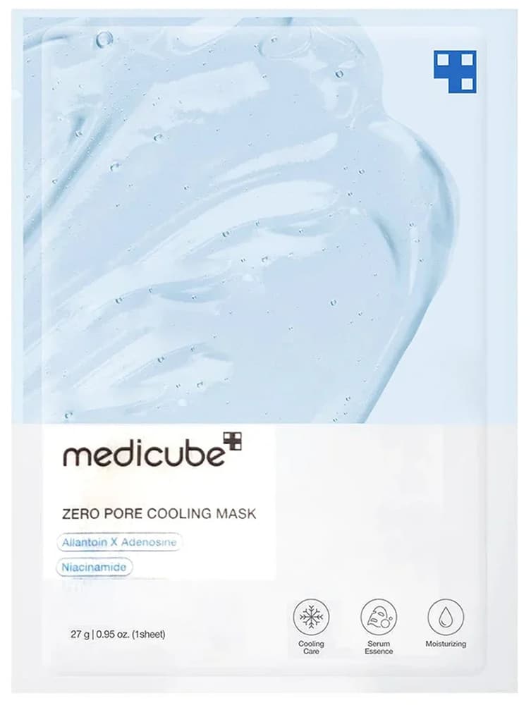 MÁSCARA FACIAL MEDICUBE ZERO PORE COOLING – 27G (1 UNIDADE)