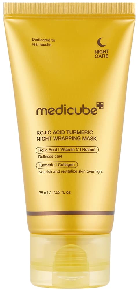 MÁSCARA FACIAL MEDICUBE KOJIC ACID TURMERIC NIGHT WRAPPING – 75ML