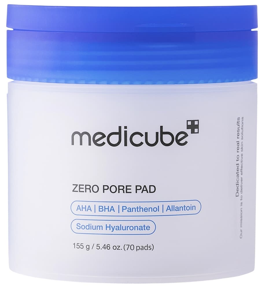 ALMOFADA TÔNICA MEDICUBE ZERO PORE PAD 2.0 – 155G (70 UNIDADES)