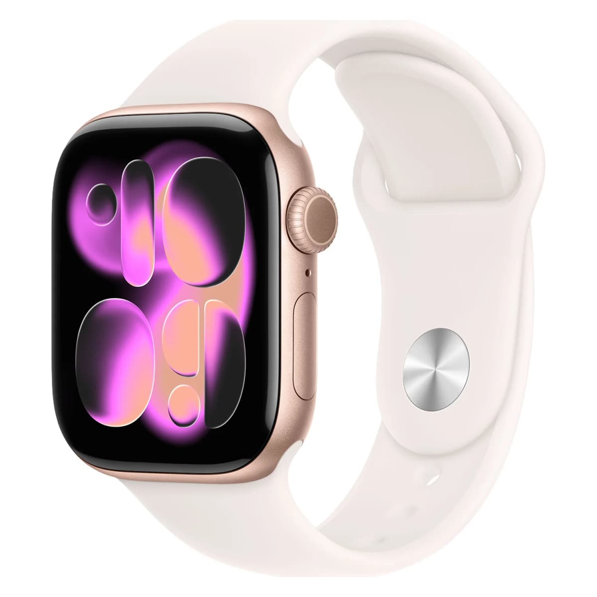 Apple Watch Series 11 MEU04LW/A Caixa Alumínio 42mm Ouro Rosa - Esportiva Blush Claro S/M (Caixa Danificada) (Deslacrado)