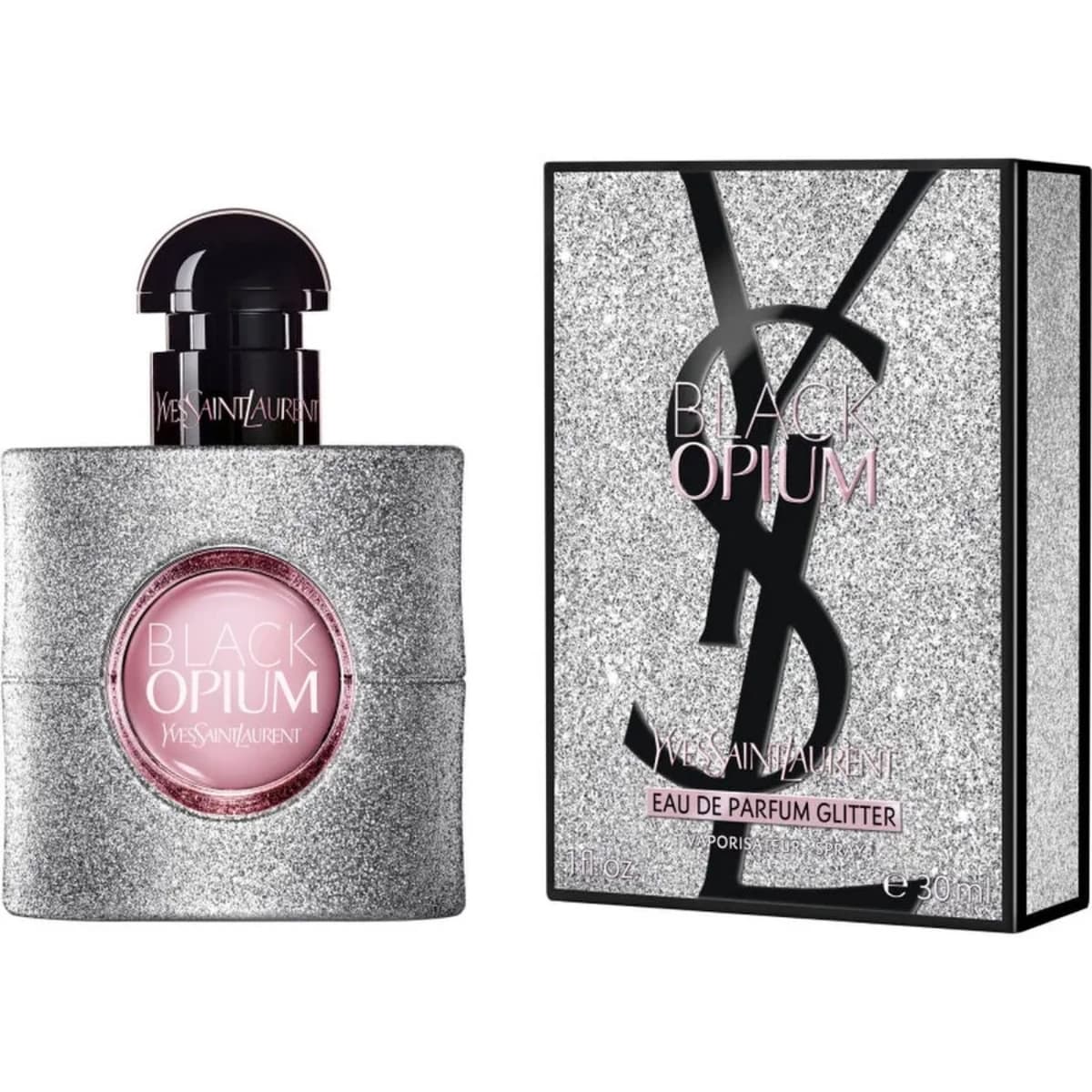 YVES SAINT LAURENT OPIUM BLACK GLITTER FEM EAU DE PARFUM 50ML