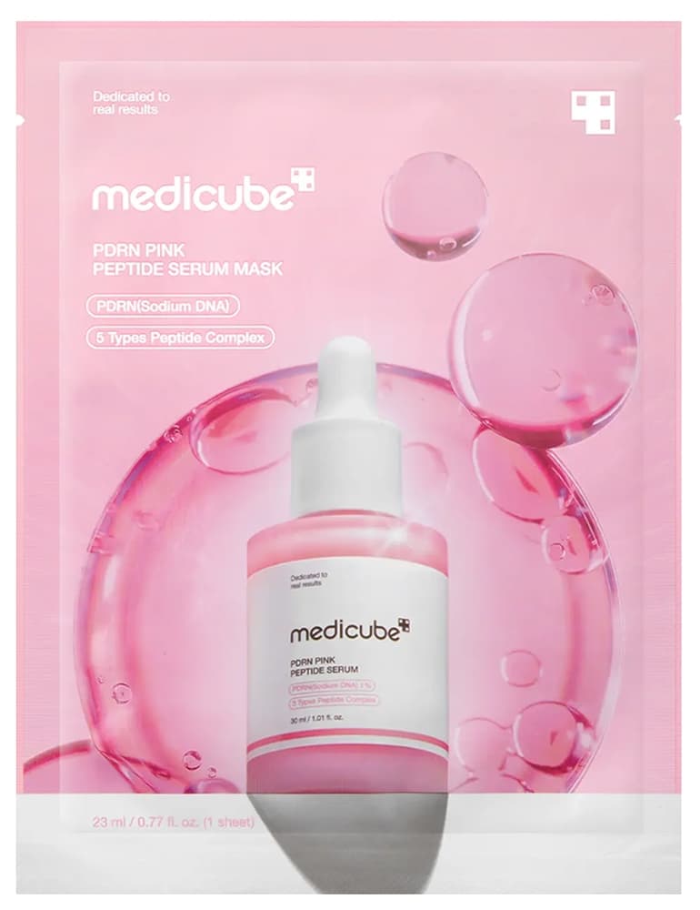 MÁSCARA FACIAL MEDICUBE PDRN PINK COLLAGEN SERUM – 23ML
