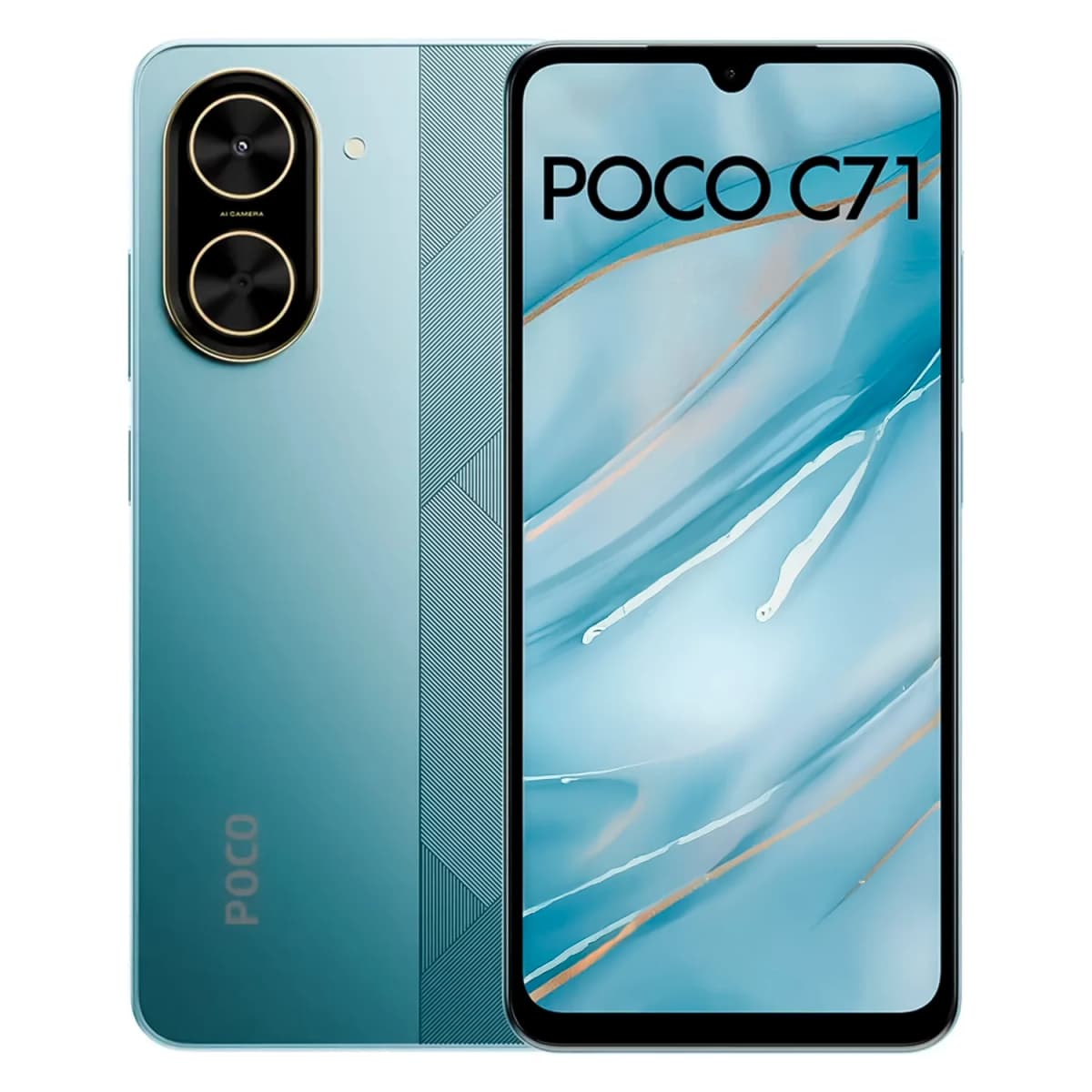 Smartphone Xiaomi Poco C71 Global 128GB 4GB RAM Dual SIM Tela 6.88" - Azul